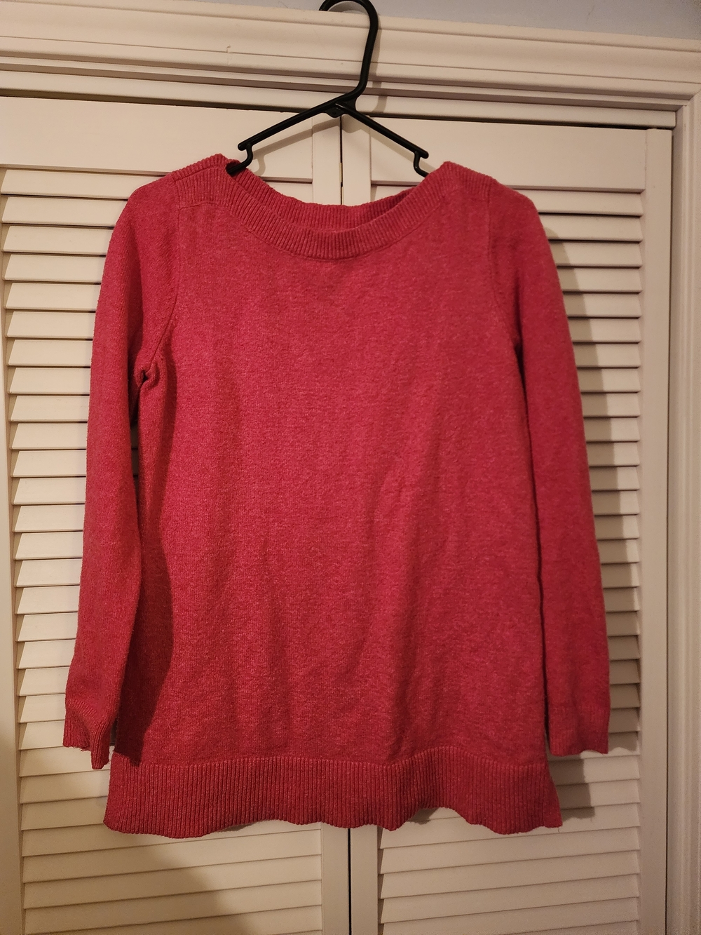 Classic Women's Crewneck Sweater - Rose Pink